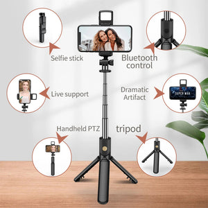 SELFIE  STICK 3EN 1 CON BLUETOOTH